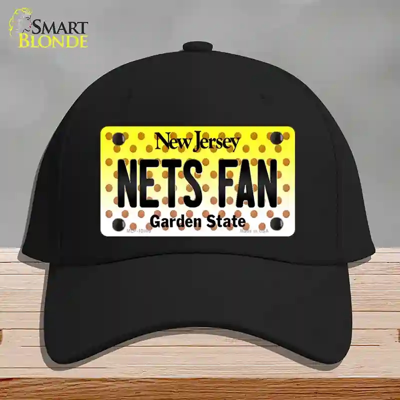 HAT03-MLP-10865 Nets Fan   Jersey Novelty License Plate Hat, Cotton - Black