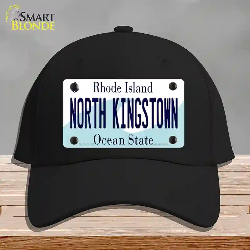 HAT03-MLP-11192 North Kingstown Rhode Island State Novelty License Plate Hat, Cotton - Black