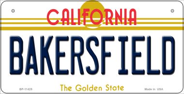 Bakersfield California Novelty Metal Bicycle Plate BP-11425