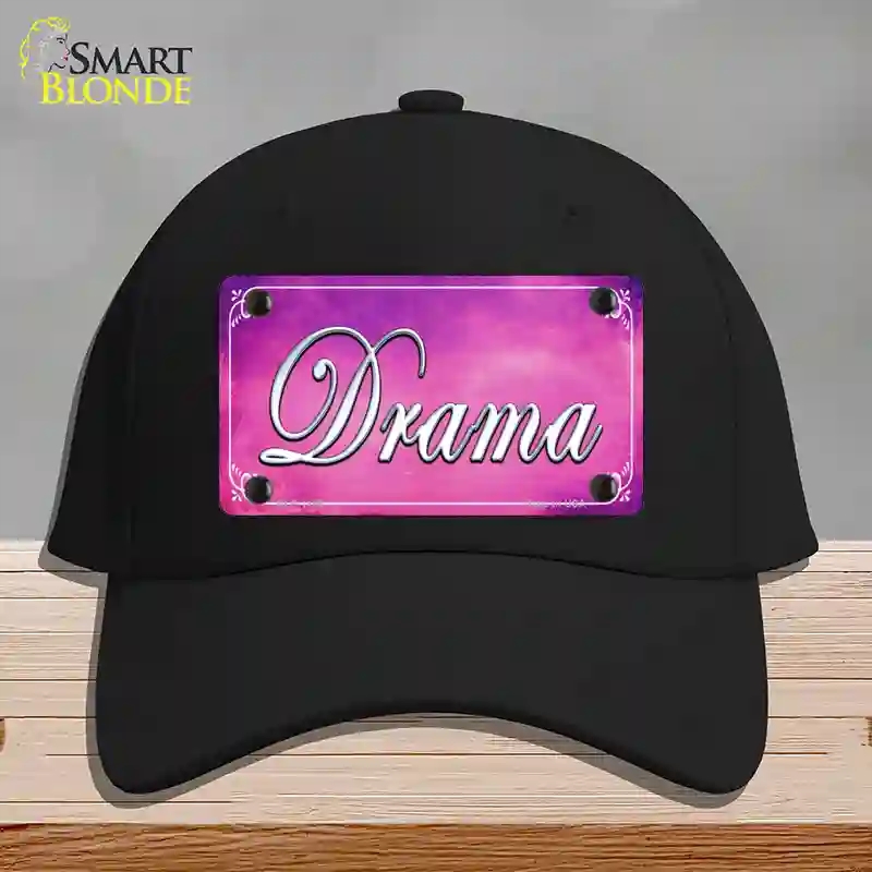 HAT03-MLP-1159 Drama Novelty License Plate Hat, Cotton - Black