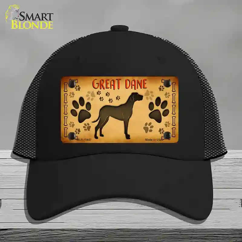 HAT01-MLP-10447 Great Dane Novelty License Plate Hat, Mesh - Black