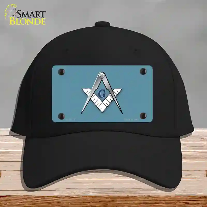 HAT03-MLP-107 Masons Logo Novelty License Plate Hat, Cotton - Black