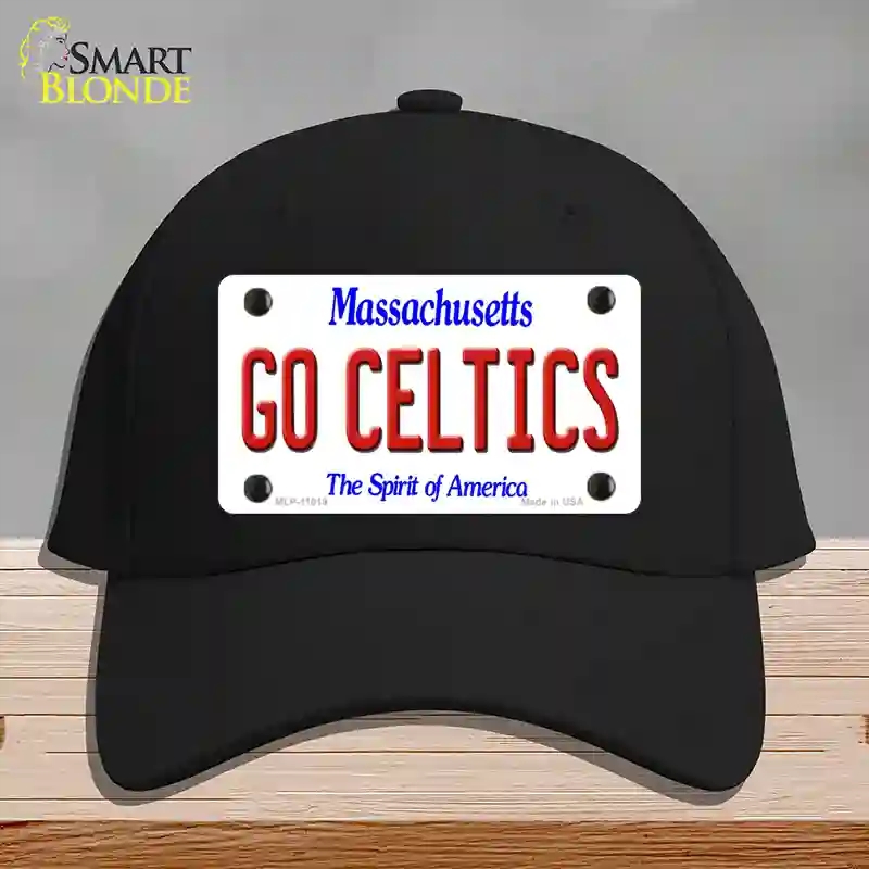 HAT03-MLP-11019 Go Celtics Massachusetts Novelty License Plate Hat, Cotton - Black