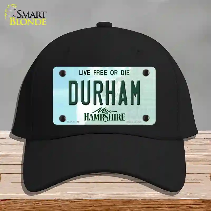 HAT03-MLP-11145 Durham   Hampshire State Novelty License Plate Hat, Cotton - Black