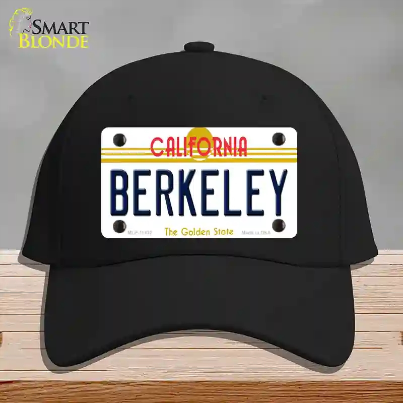 HAT03-MLP-11432 Berkeley California Novelty License Plate Hat, Cotton - Black