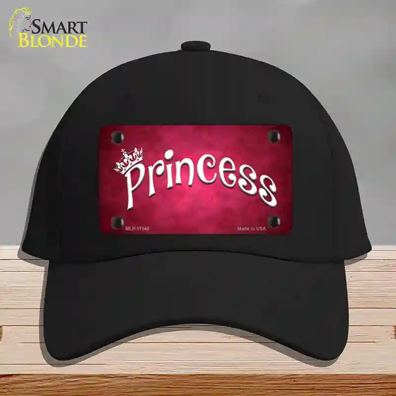 HAT03-MLP-11545 Princess Novelty License Plate Hat, Cotton - Black