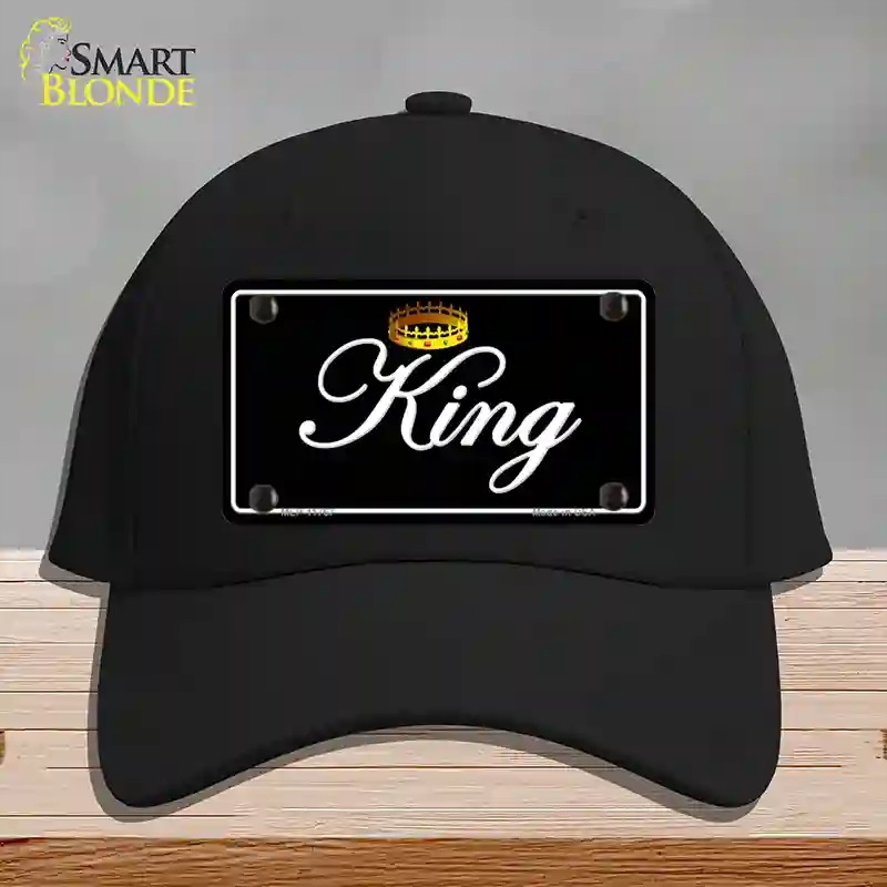 HAT03-MLP-11767 King Novelty License Plate Hat, Cotton - Black