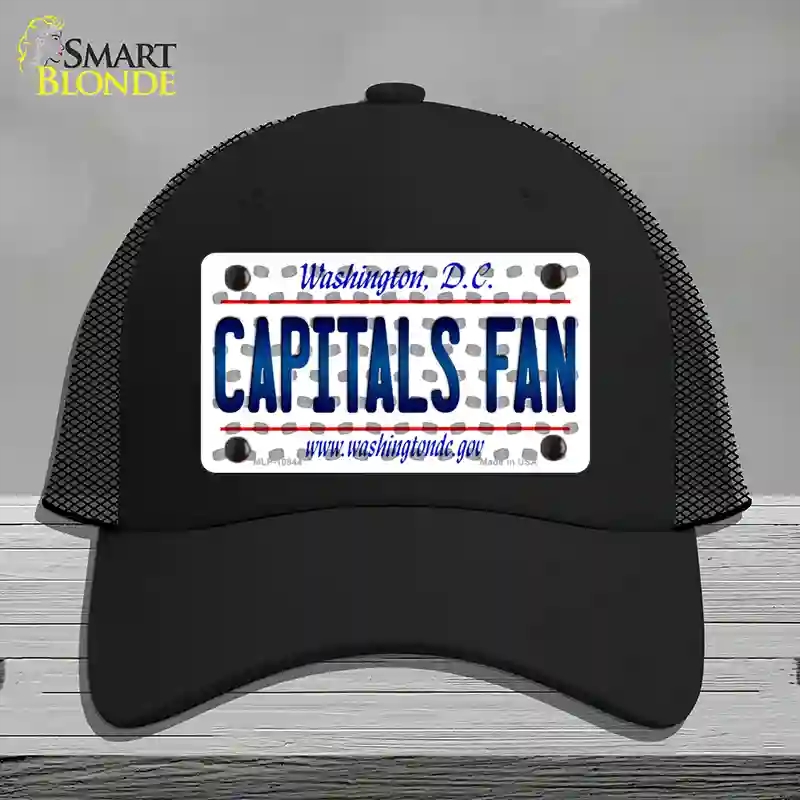 HAT01-MLP-10844 Capitals Fan Washington DC Novelty License Plate Hat, Mesh - Black