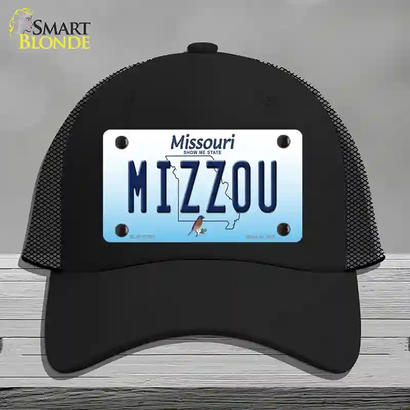 HAT01-MLP-10249 Mizzou Missouri Novelty License Plate Hat, Mesh - Black