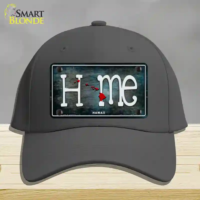 HAT04-MLP-12002 Hawaii Home State Outline Novelty License Plate Hat, Cotton - Charcoal