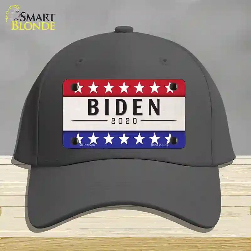 HAT04-MLP-12276 Joe Biden 2020 Novelty License Plate Hat, Cotton - Charcoal