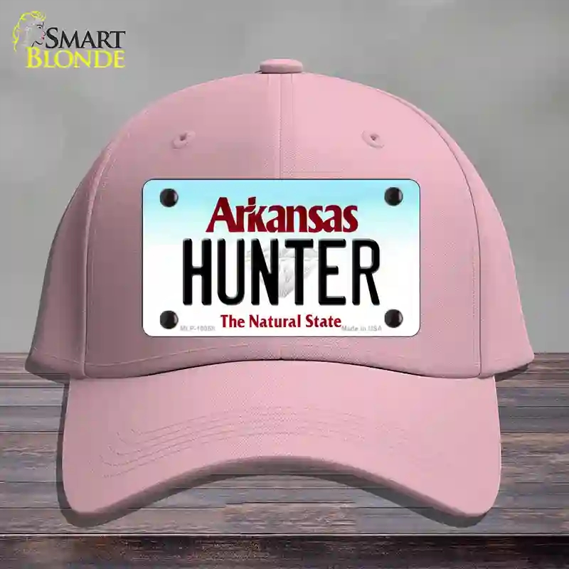 HAT05-MLP-10058 Hunter Arkansas Novelty License Plate Hat, Cotton - Pink