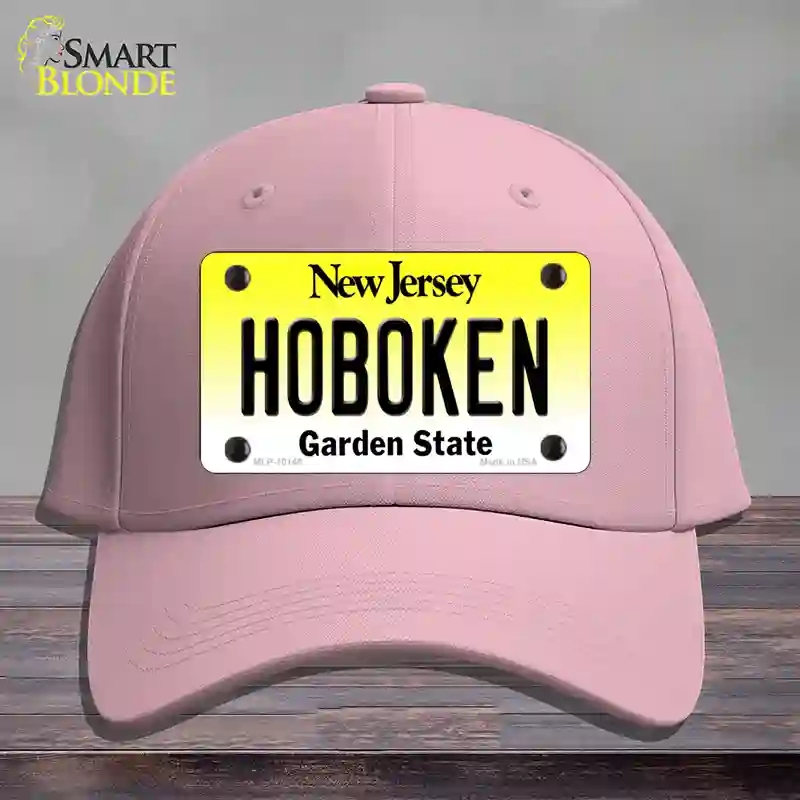 HAT05-MLP-10148 Hoboken   Jersey Novelty License Plate Hat, Cotton - Pink