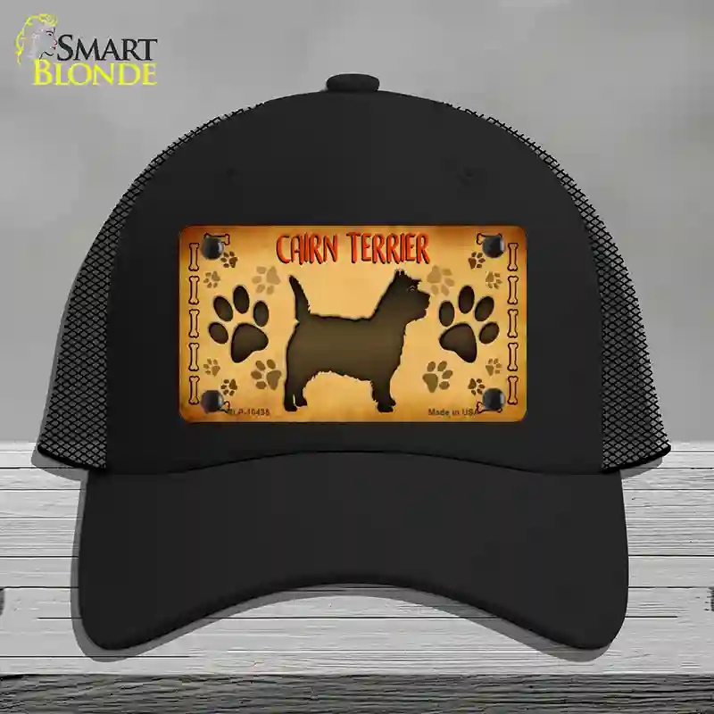 HAT01-MLP-10435 Cairn Terrier Novelty License Plate Hat, Mesh - Black