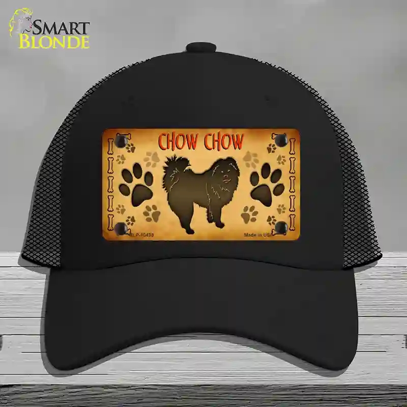 HAT01-MLP-10438 Chow Chow Novelty License Plate Hat, Mesh - Black