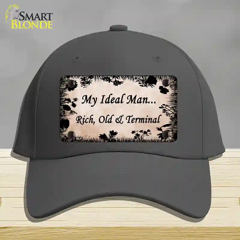 HAT04-MLP-1227 Rich Old & Terminal Novelty License Plate Hat, Cotton - Charcoal