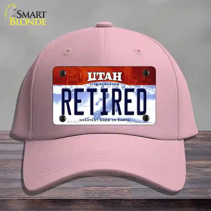 HAT05-MLP-10207 Retired Utah Novelty License Plate Hat, Cotton - Pink