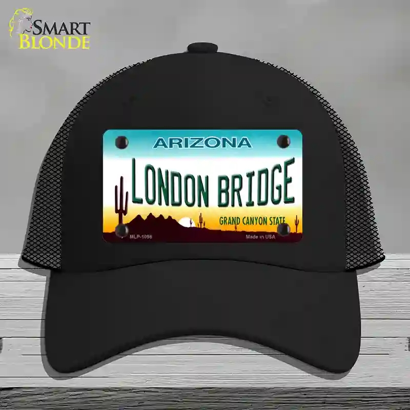 HAT01-MLP-1096 London Bridge Arizona Novelty License Plate Hat, Mesh - Black