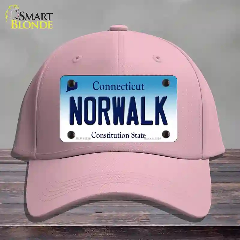 HAT05-MLP-10896 Norwalk Connecticut Novelty License Plate Hat, Cotton - Pink