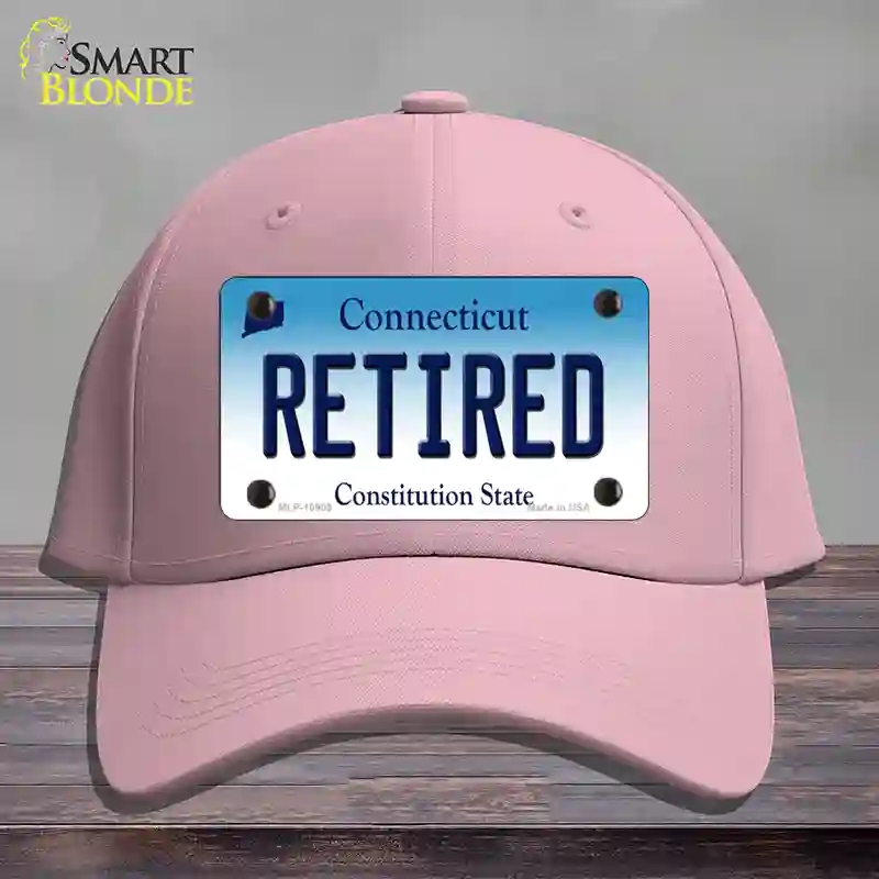 HAT05-MLP-10909 Retired Connecticut Novelty License Plate Hat, Cotton - Pink