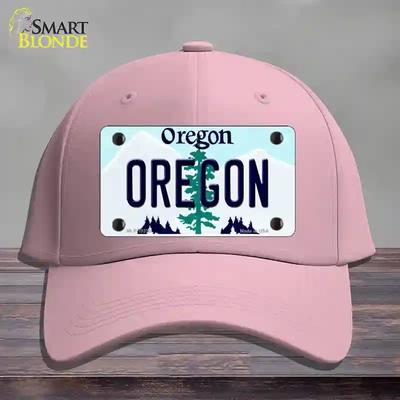 HAT05-MLP-10338 Oregon Tree Novelty License Plate Hat, Cotton - Pink