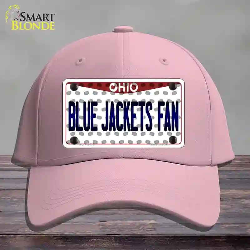 HAT05-MLP-10839 Blue Jackets Fan Ohio Novelty License Plate Hat, Cotton - Pink