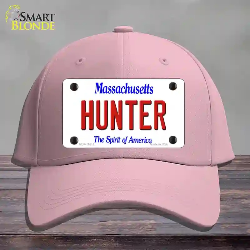 HAT05-MLP-11013 Hunter Massachusetts Novelty License Plate Hat, Cotton - Pink