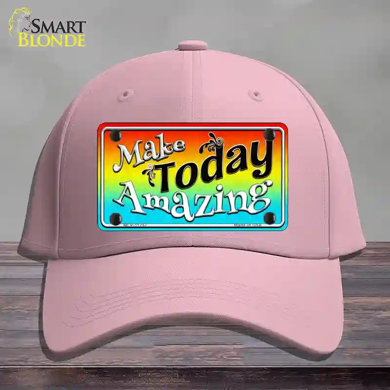 HAT05-MLP-11757 Make Today Amazing Novelty License Plate Hat, Cotton - Pink