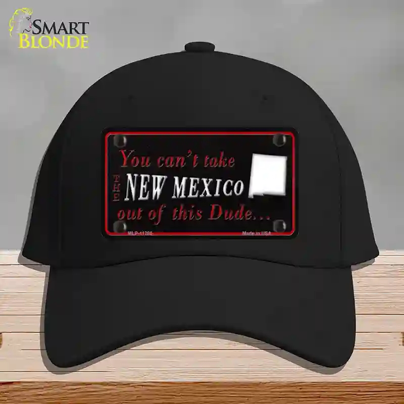 HAT03-MLP-11285   Mexico Dude Novelty License Plate Hat, Cotton - Black