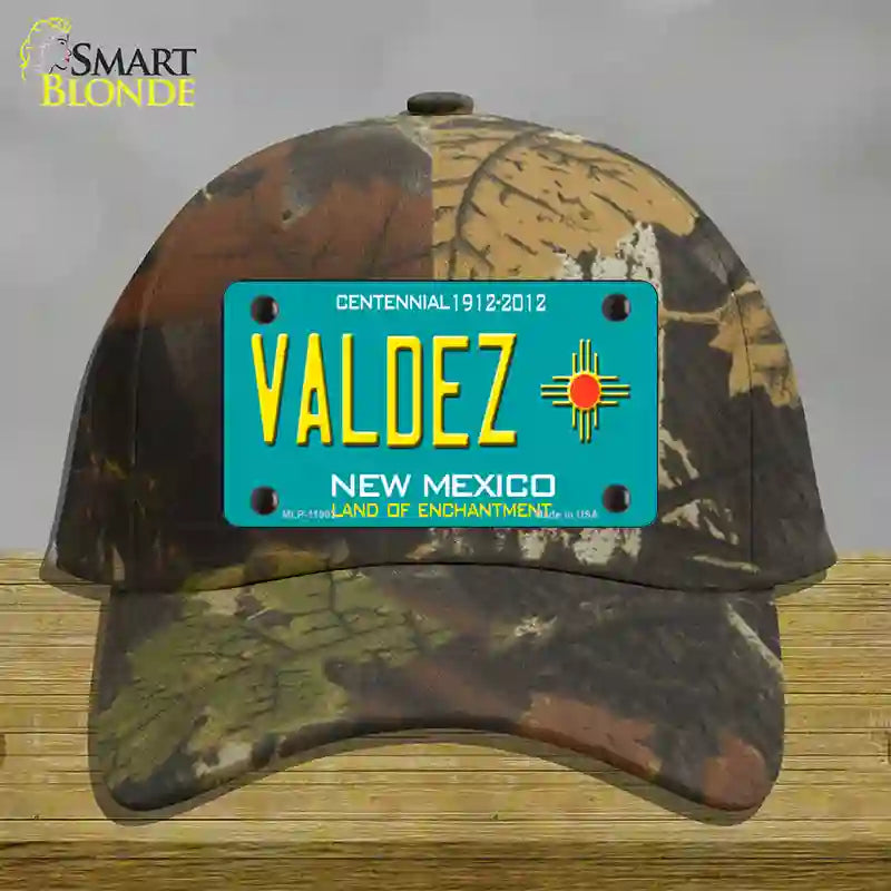 HAT06-MLP-11803 Valdez   Mexico Novelty License Plate Hat, Cotton - Camouflage