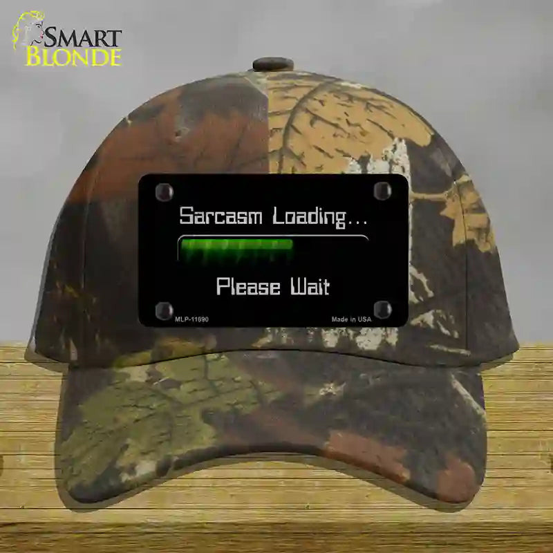 HAT06-MLP-11890 Sarcasm Loading Novelty License Plate Hat, Cotton - Camoflauge