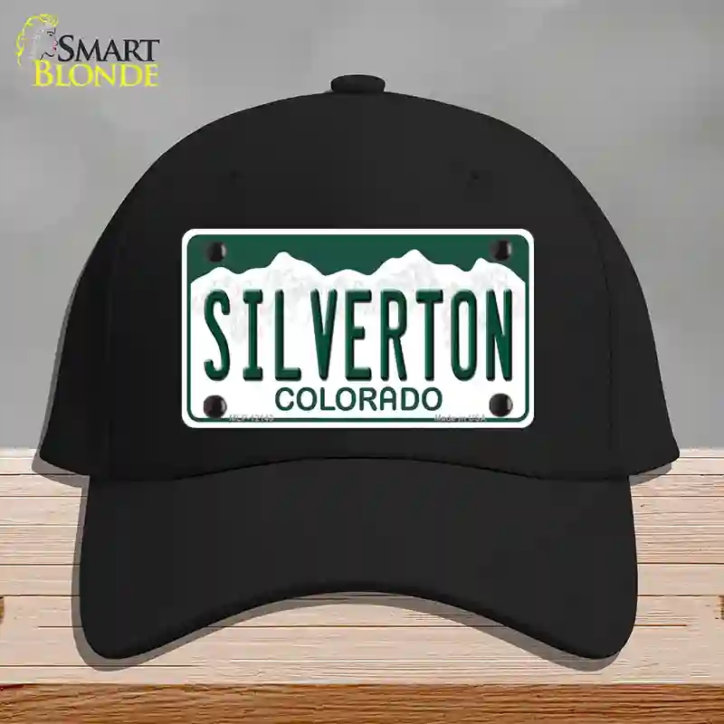 HAT03-MLP-12143 Silverton Colorado Novelty License Plate Hat, Cotton - Black