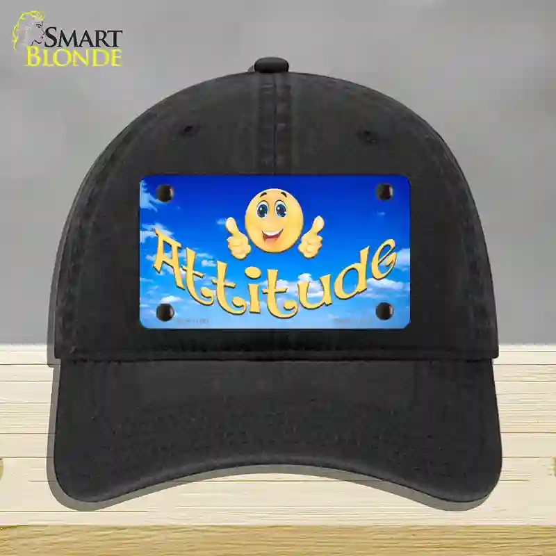 HAT07-MLP-11561 Attitude Novelty License Plate Hat, Unconstructed Cotton - Black