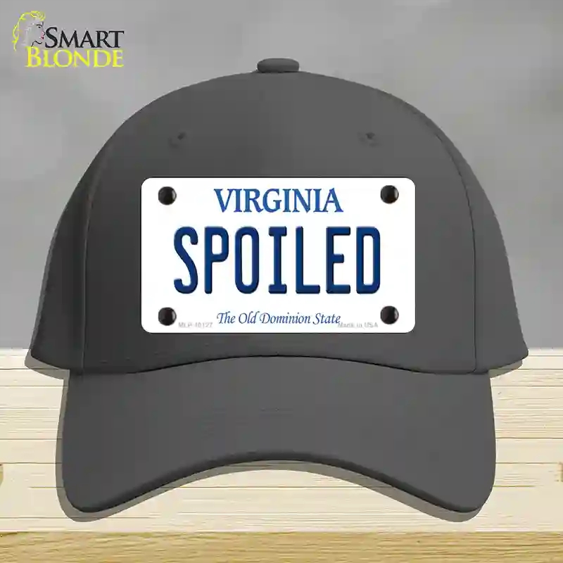 HAT04-MLP-10127 Spoiled Virginia Novelty License Plate Hat, Cotton - Charcoal