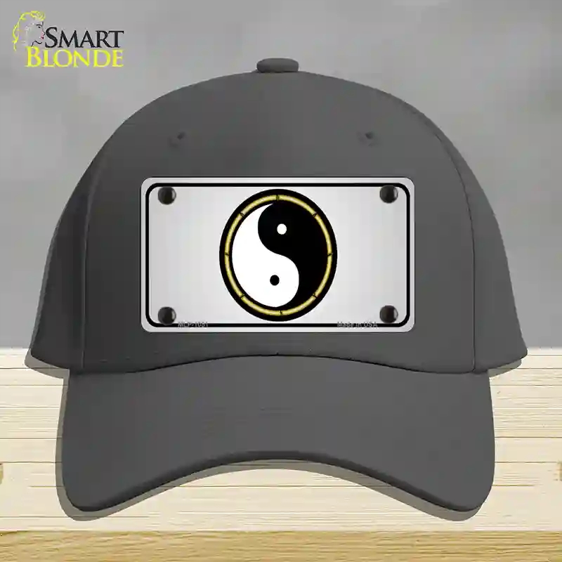 HAT04-MLP-1051 Yin & Yang Novelty License Plate Hat, Cotton - Charcoal