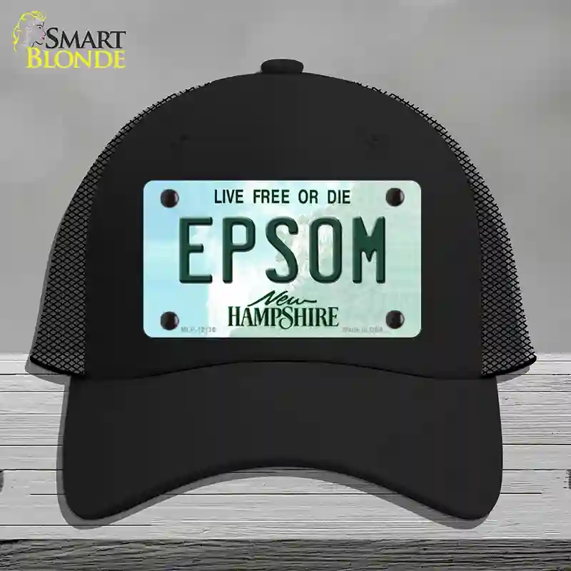 HAT01-MLP-12136 Epsom   Hampshire Novelty License Plate Hat, Mesh - Black