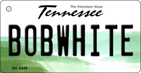 KC-6429 1.5 x 3 in. Bobwhite Tennessee License Plate Key Chain