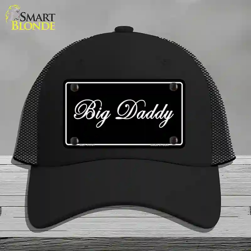 HAT01-MLP-11701 Big Daddy Novelty License Plate Hat, Mesh - Black