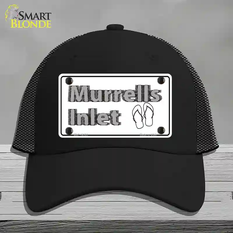 HAT01-MLP-12161 Murrells Inlet SC Novelty License Plate Hat, Mesh - Black