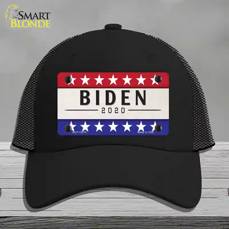 HAT01-MLP-12276 Joe Biden 2020 Novelty License Plate Hat, Mesh - Black