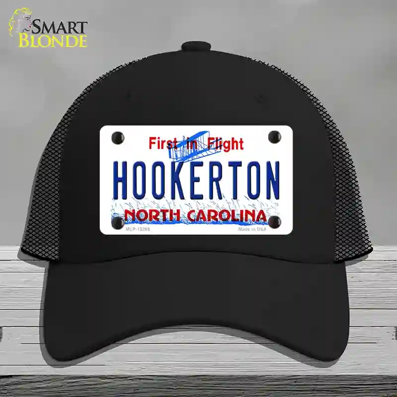 HAT01-MLP-12299 North Carolina Hookerton Novelty License Plate Hat, Mesh - Black