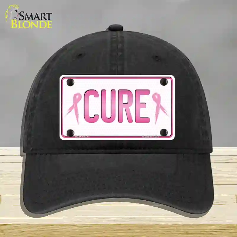 HAT07-MLP-10747 Cure Novelty License Plate Hat Sign, Unconstructed Cotton - Black
