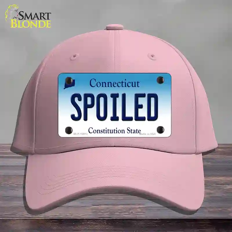 HAT05-MLP-10913 Spoiled Connecticut Novelty License Plate Hat, Cotton - Pink