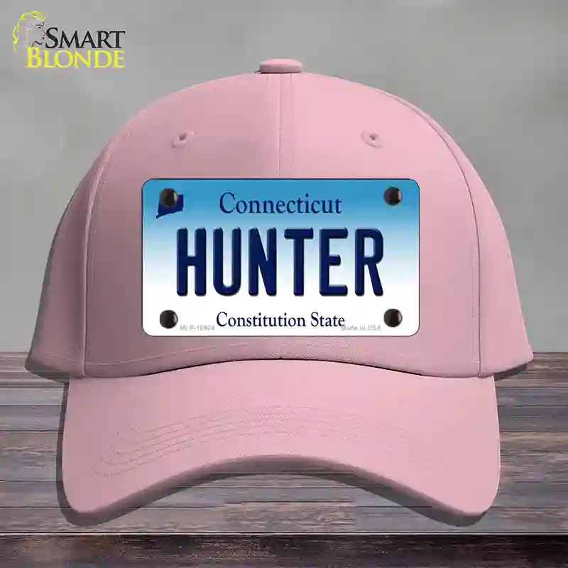 HAT05-MLP-10924 Hunter Connecticut Novelty License Plate Hat, Cotton - Pink