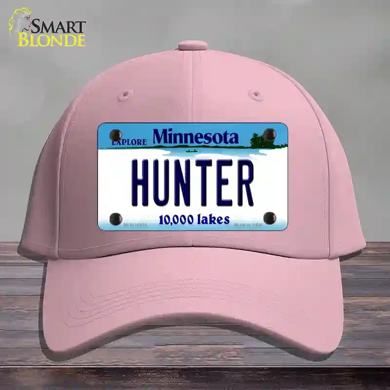 HAT05-MLP-11076 Hunter Minnesota State Novelty License Plate Hat, Cotton - Pink