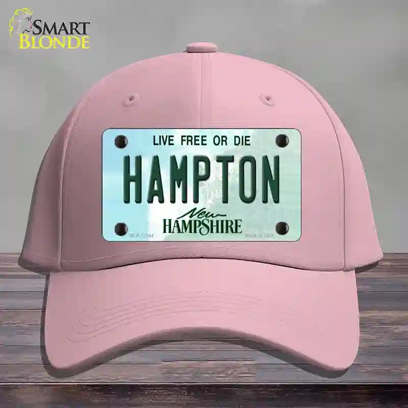 HAT05-MLP-11144 Hampton   Hampshire State Novelty License Plate Hat, Cotton - Pink