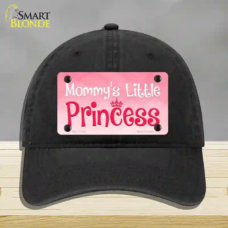 HAT07-MLP-11582 Mommys Little Princess Novelty License Plate Hat, Unconstructed Cotton - Black
