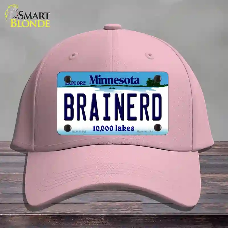 HAT05-MLP-11045 Brainerd Minnesota State Novelty License Plate Hat, Cotton - Pink