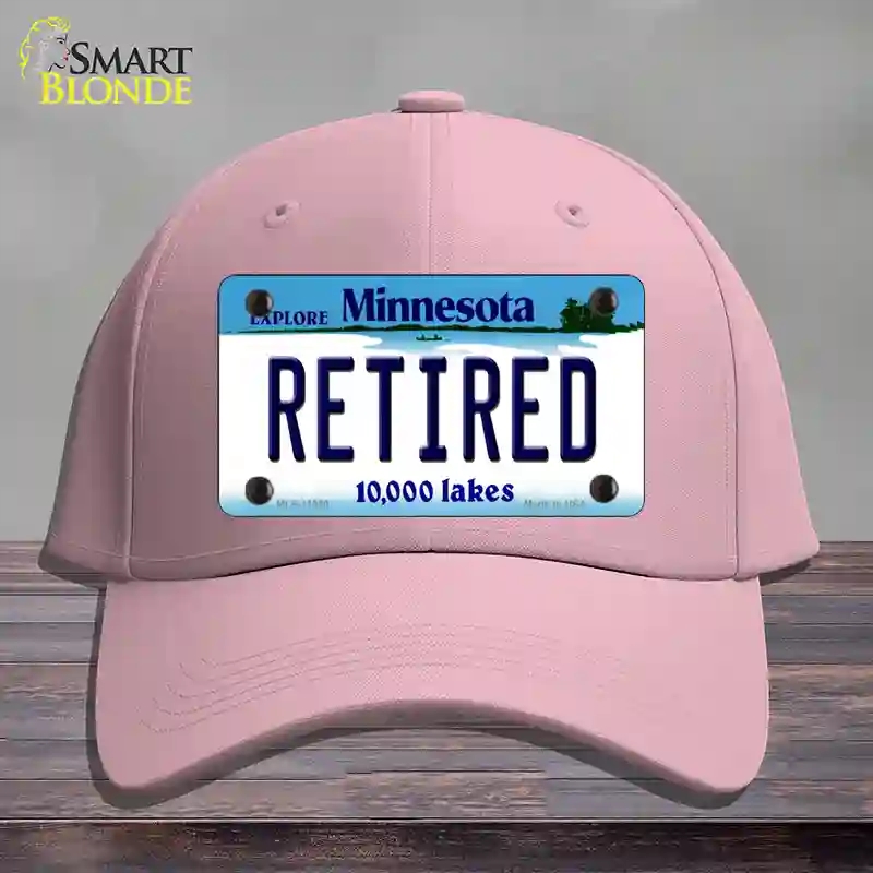 HAT05-MLP-11060 Retired Minnesota State Novelty License Plate Hat, Cotton - Pink