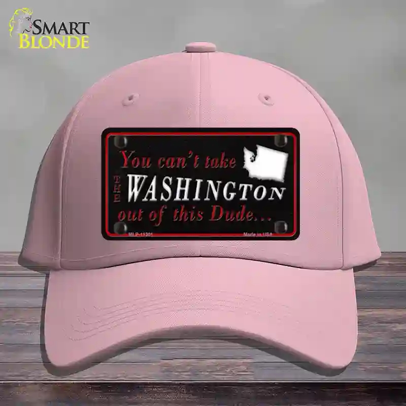 HAT05-MLP-11301 Washington Dude Novelty License Plate Hat, Cotton - Pink